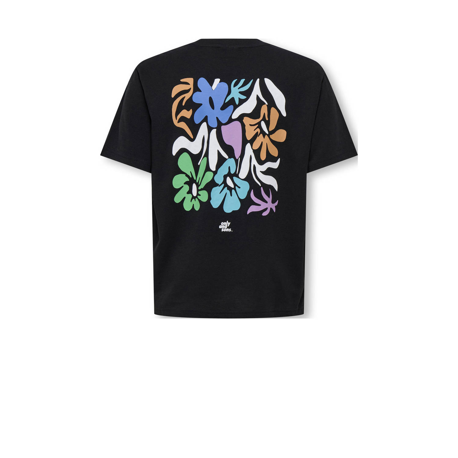 ONLY & SONS JUNIOR T-shirt zwart