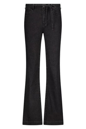 flared jeans met lurex