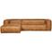 WOOOD WOOOD Bean Hoekbank Links - Ribstof - Travertin - 73x305x96