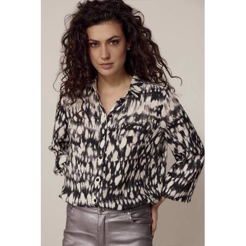 Tramontana blouse zwart met lurex afbeelding