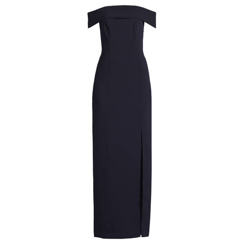 Lauren Ralph Lauren off shoulder jurk donkerblauw afbeelding