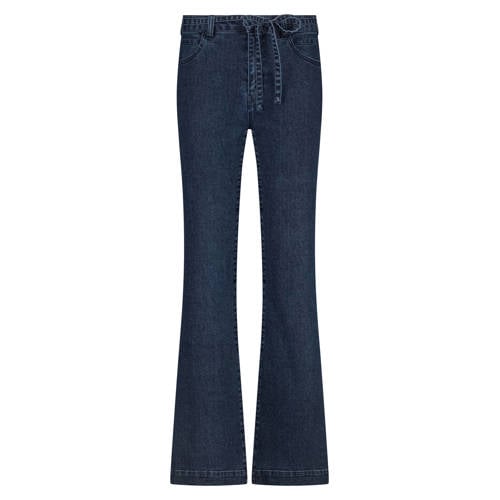 Tramontana flared jeans dark blue denim afbeelding