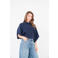 Est'seven gebreide trui met wol donkerblauw