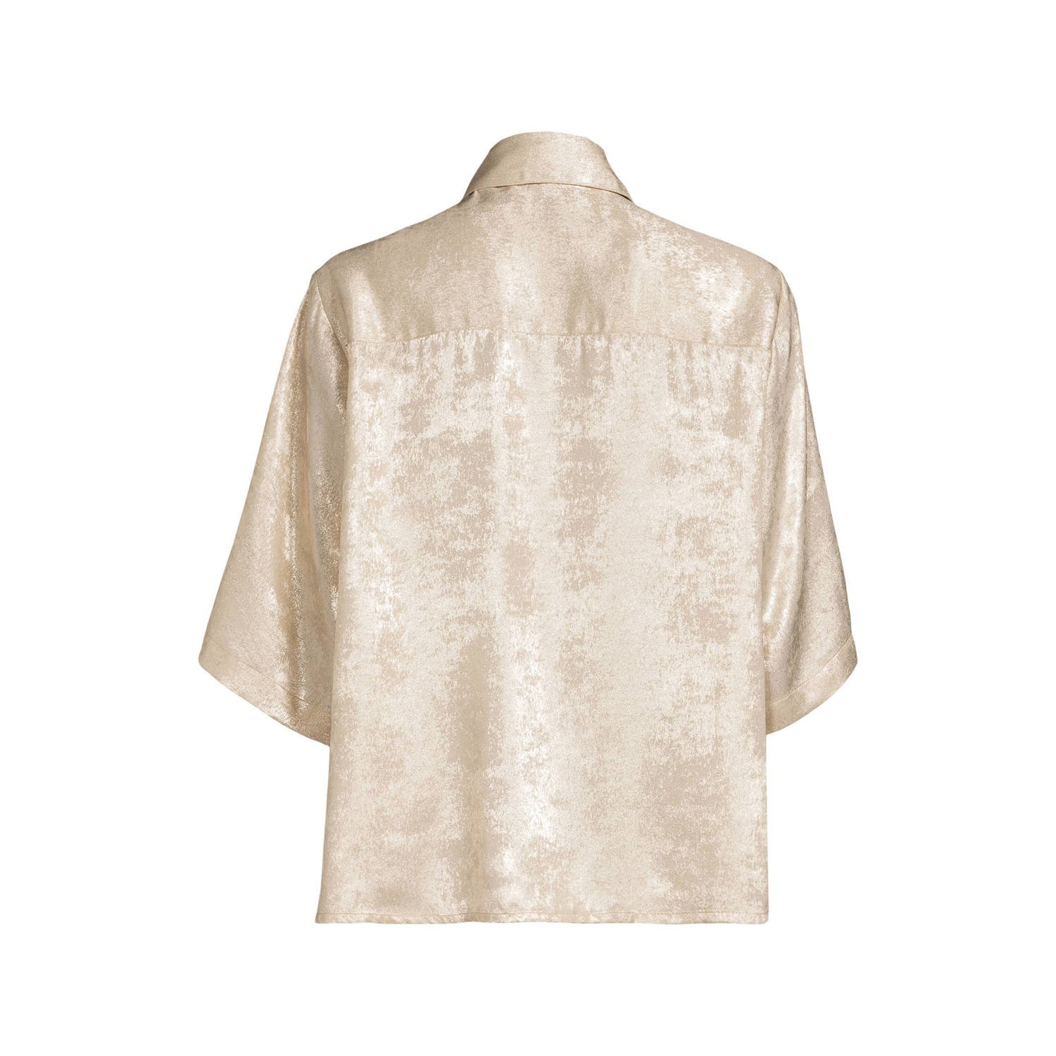 Est'seven blouse beige met lurex