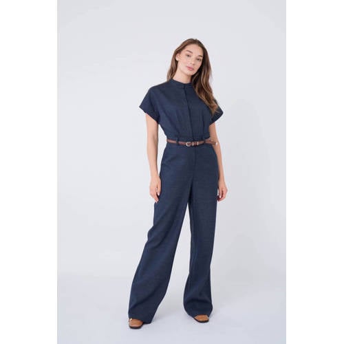 Est'seven jumpsuit dark blue denim afbeelding