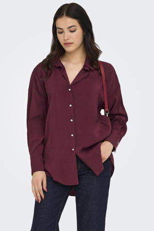 blouse burgundy