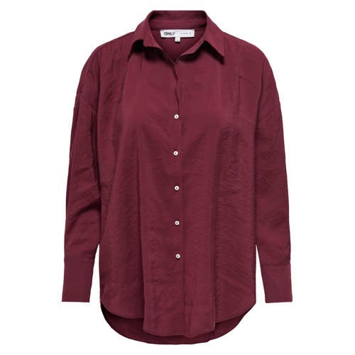 ONLY blouse burgundy afbeelding