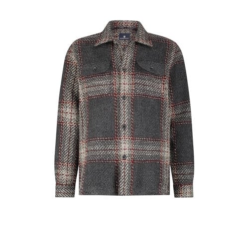 State of Art geruite overshirt grijsgroen afbeelding