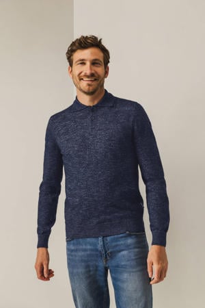 gebreide trui donkerblauw