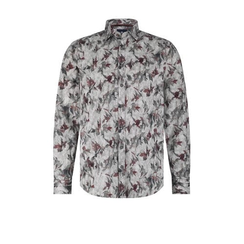 State of Art regular casual overhemd donkerrood afbeelding