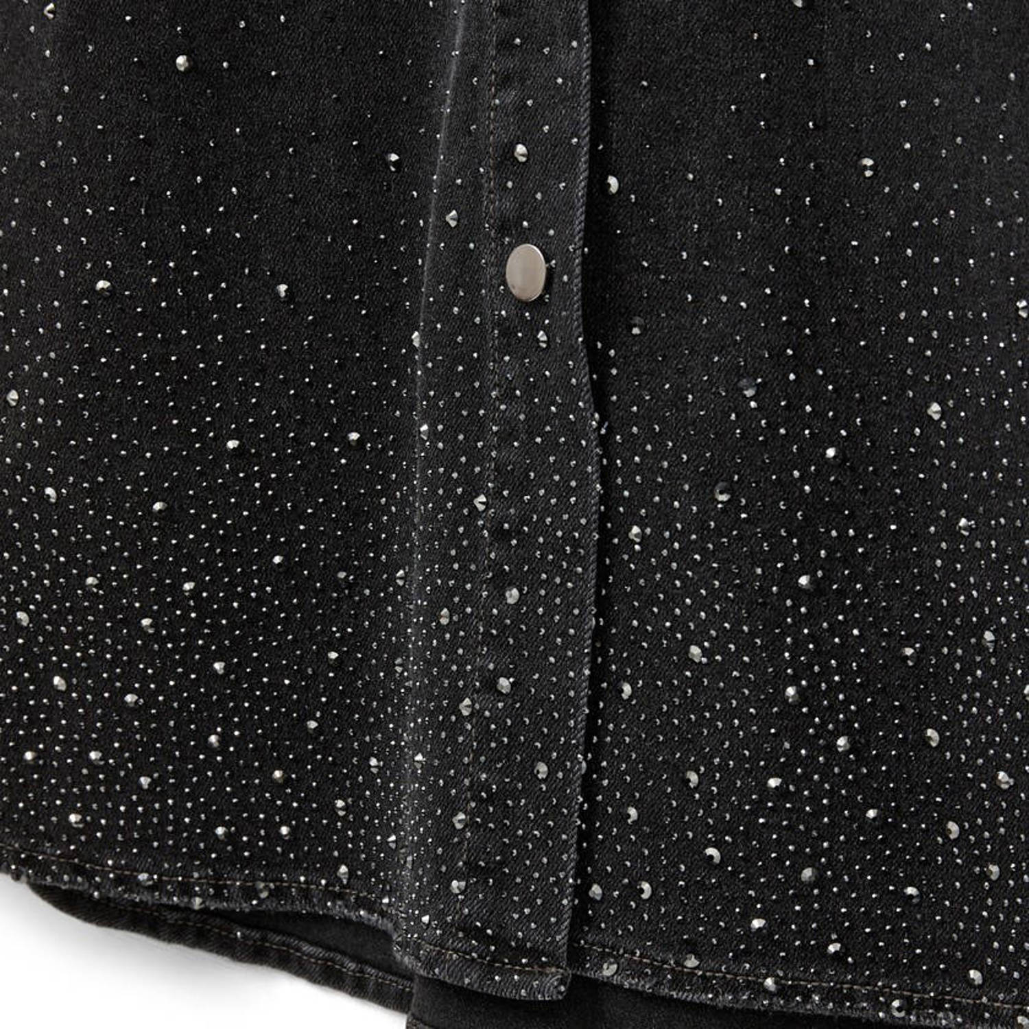 Sofie Schnoor denim jurk met glitter zwart