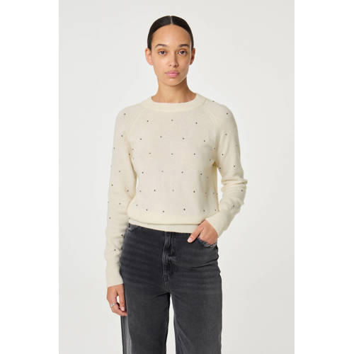 Fabienne Chapot wollen sweater ecru afbeelding