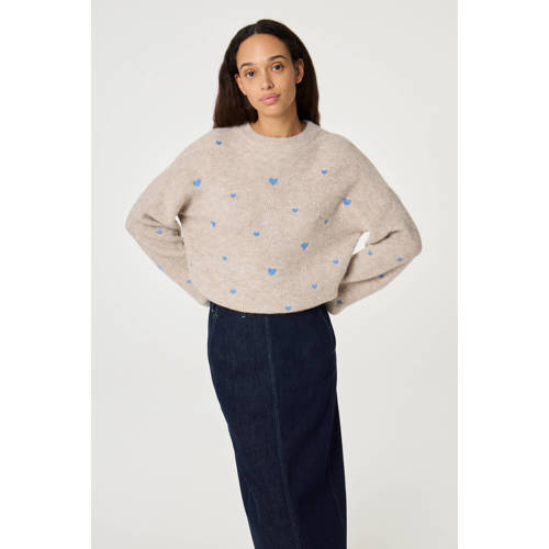 Fabienne Chapot pullover trui beige fijn gebreid afbeelding