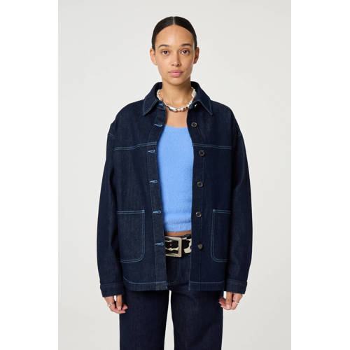 Fabienne Chapot denim spijkerjas dark blue denim afbeelding