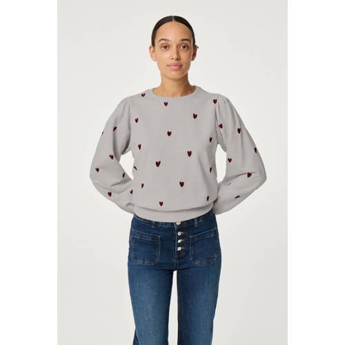 Fabienne Chapot sweater grijs melange afbeelding