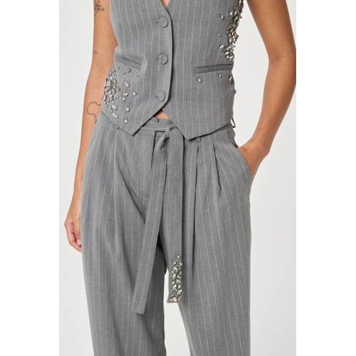 Fabienne Chapot wide leg pantalon grijs afbeelding