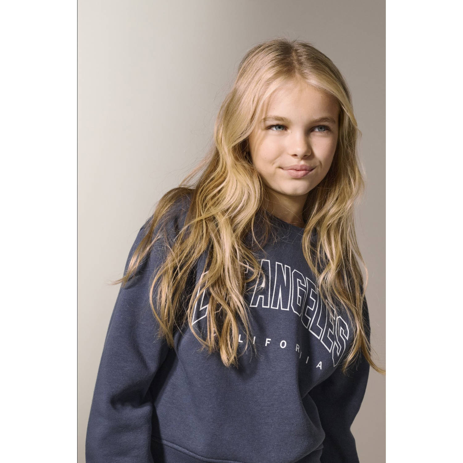 ONLY KIDS GIRL sweater donkerblauw