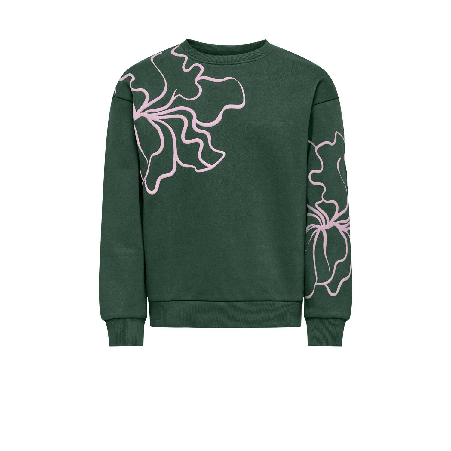 ONLY KIDS GIRL sweater donkergroen