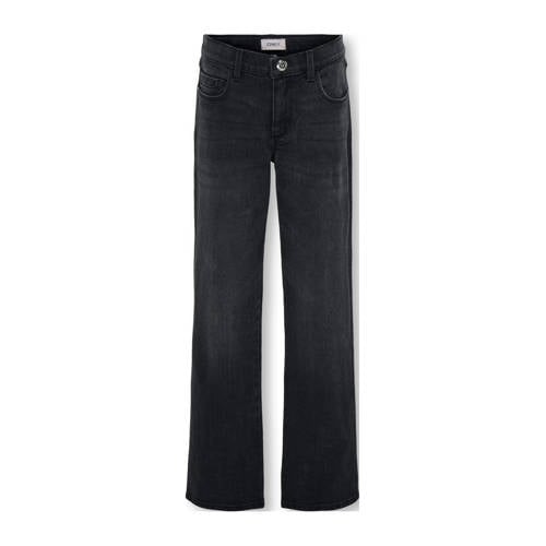 KIDS ONLY GIRL wide leg jeans black denim afbeelding