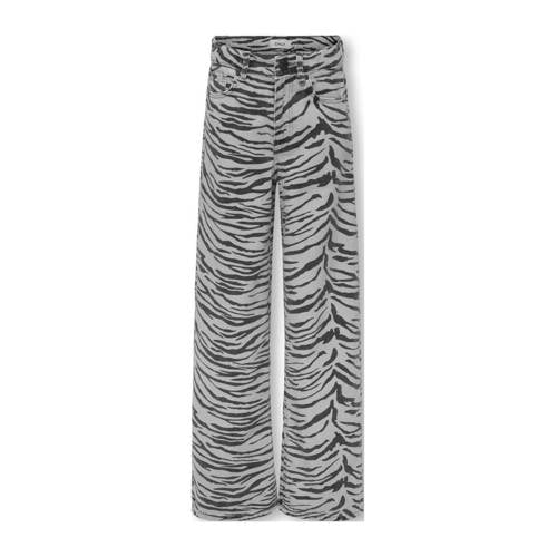 KIDS ONLY GIRL high waist wide leg jeans grijs afbeelding