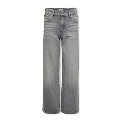 KIDS ONLY GIRL wide leg jeans grey denim afbeelding
