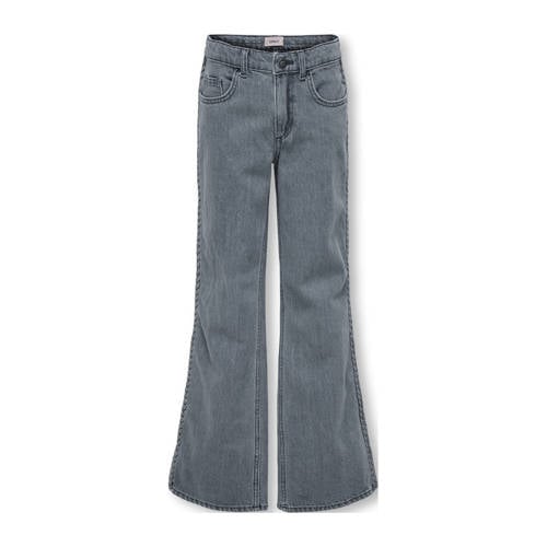KIDS ONLY GIRL wide leg jeans grey denim afbeelding