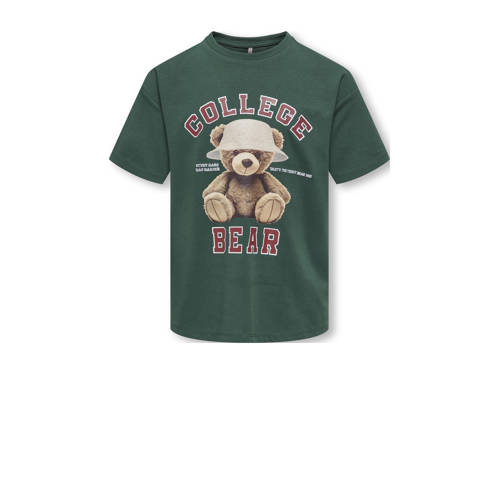 KIDS ONLY GIRL T-shirt donkergroen afbeelding