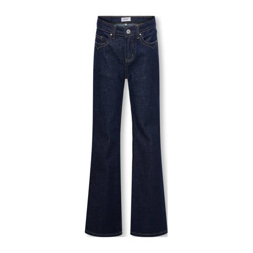 KIDS ONLY GIRL high waist flared jeans dark blue denim afbeelding