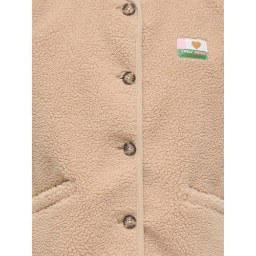 KIDS ONLY GIRL teddy gilet zand afbeelding