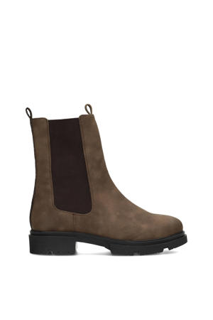 Sophie gevoerde chelseaboots donkerbruin