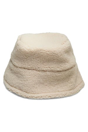 teddy bucket hat PCNETTY ecru