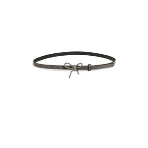 riem PCJAYDA met strass zilverkleurig