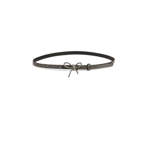 PIECES riem PCJAYDA met strass zilverkleurig afbeelding