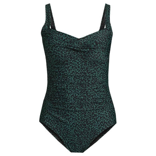 BEACHWAVE corrigerend badpak donkergroen/zwart afbeelding