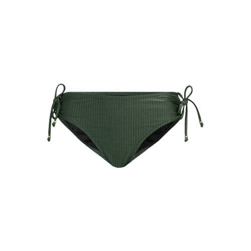 BEACHWAVE bikinibroekje met textuur groen afbeelding