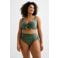 BEACHWAVE Curve voorgevormde beugel bikinitop met textuur groen