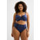 BEACHWAVE Curve voorgevormde beugel bikinitop met lurex donkerblauw