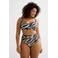BEACHWAVE Curve voorgevormde beugel bikinitop taupe/zwart