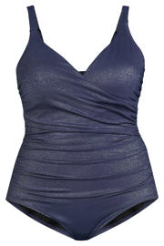 thumbnail: BEACHWAVE Curve corrigerend badpak met lurex donkerblauw