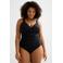BEACHWAVE Curve corrigerend badpak zwart