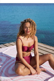 thumbnail: BEACHWAVE omslag bikinibroekje donkerrood