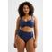 BEACHWAVE Curve high waist bikinibroekje met lurex donkerblauw