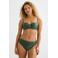 BEACHWAVE omslag bikinibroekje met textuur groen