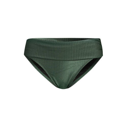 BEACHWAVE omslag bikinibroekje met textuur groen afbeelding