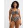BEACHWAVE Curve voorgevormde beugel bikinitop beige/zwart