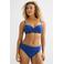 BEACHWAVE seersucker omslag bikinibroekje met lurex blauw