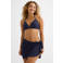 BEACHWAVE pareo met lurex en textuur donkerblauw