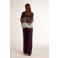 Didi straight high waist pantalon donkerrood