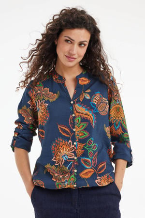 blouse donkerblauw
