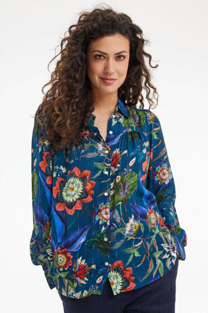 blouse blauw